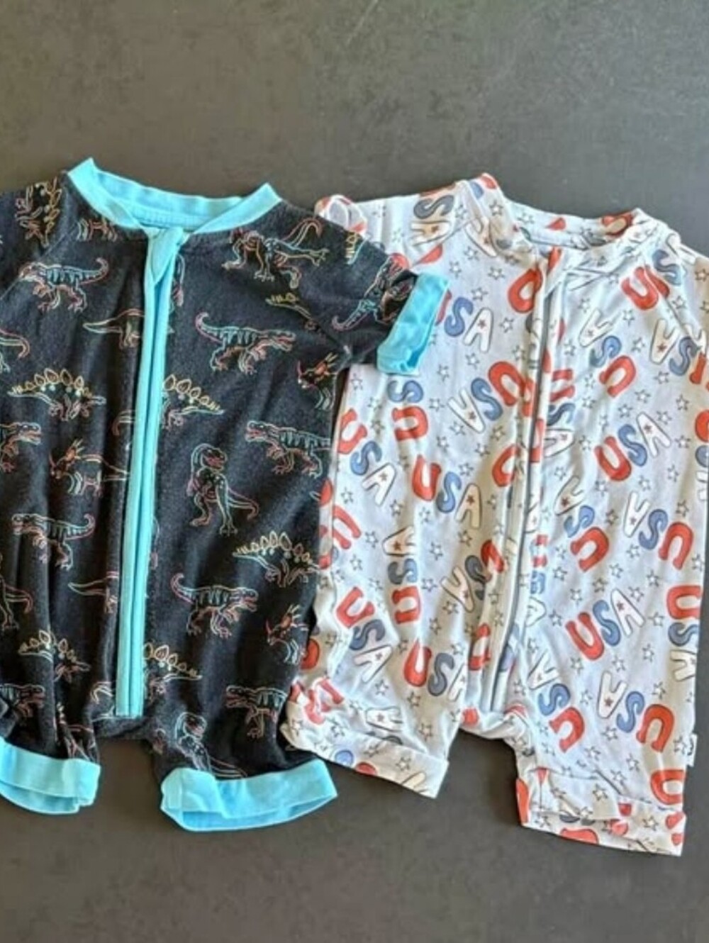 Dream Big Little Set Of 2 Rompers- Size 0-3 Months- Like NEW!